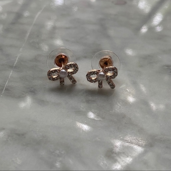 Rose Gold Pack of Stud Earrings - Picture 2 of 6